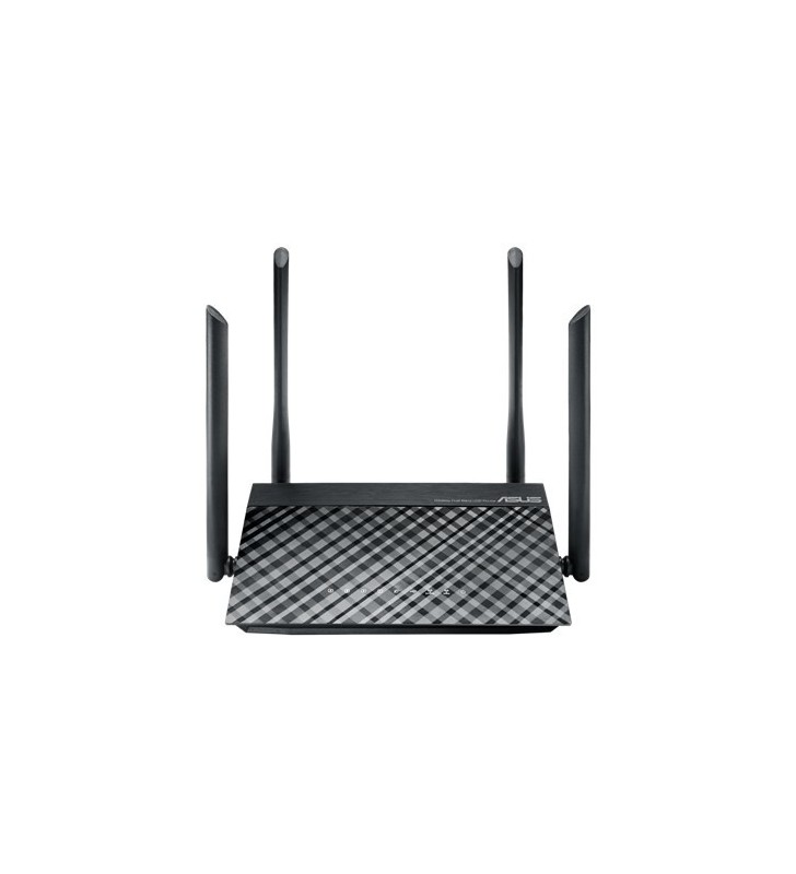 Asus rt-ac1200 router wireless bandă dublă (2.4 ghz/ 5 ghz) fast ethernet negru