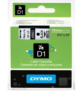 Dymo d1 standard - black on white - 19mm benzi pentru etichete negru pe alb