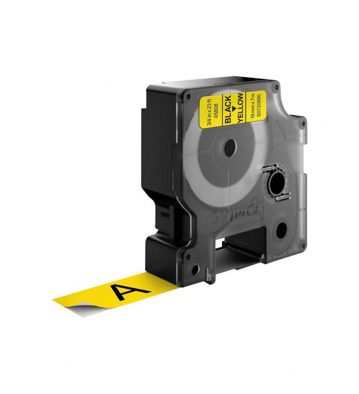 Dymo d1 standard - black on yellow - 19mm benzi pentru etichete negru pe galben