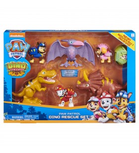 Spin master dino rescue set with 6 collectible pup and dinosaur action figures