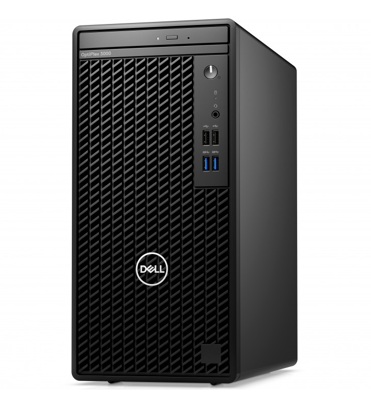Dell optiplex 3000 i5-12500 tower intel® core™ i5 8 giga bites ddr4-sdram 256 giga bites ssd windows 11 pro pc-ul negru