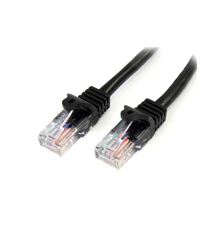 Startech.com 45pat50cmbk cabluri de rețea 0,5 m cat5e u/utp (utp) negru