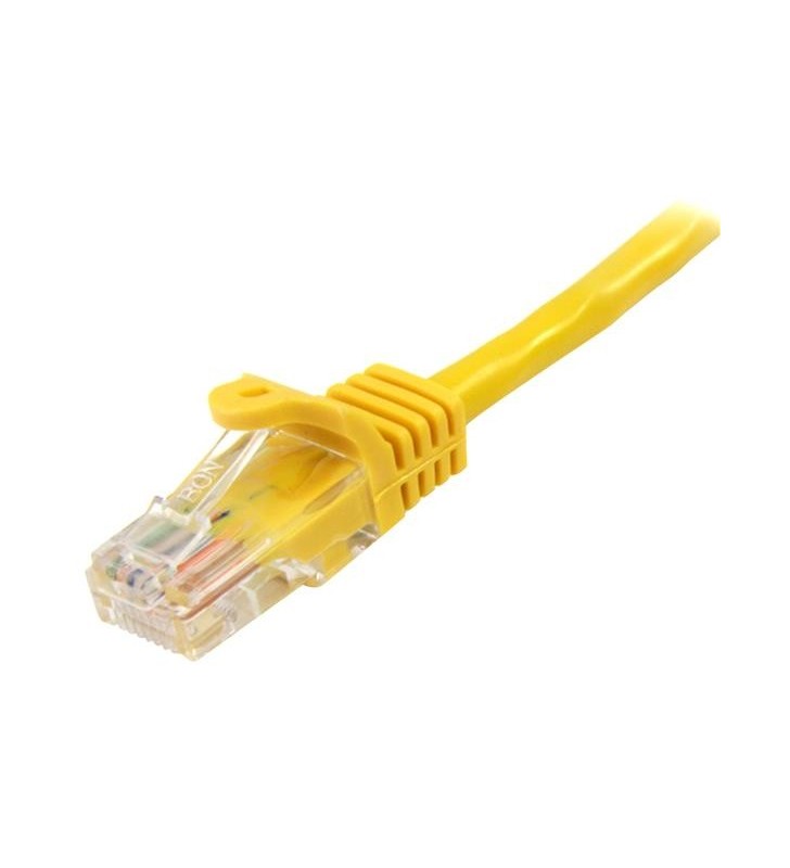 Startech.com 45pat7myl cabluri de rețea 7 m cat5e u/utp (utp) galben