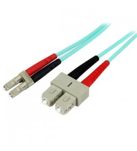 Startech.com a50fblcsc2 cabluri din fibră optică 2 m om3 lc sc turcoaz