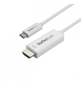 Startech.com cdp2hd3mwnl adaptor pentru cabluri video 3 m usb tip-c hdmi tip a (standard) alb