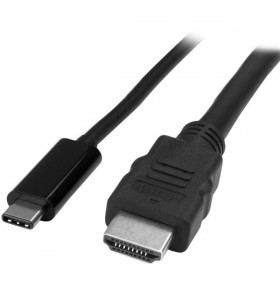 Startech.com cdp2hdmm1mb adaptor pentru cabluri video 1 m usb tip-c hdmi negru
