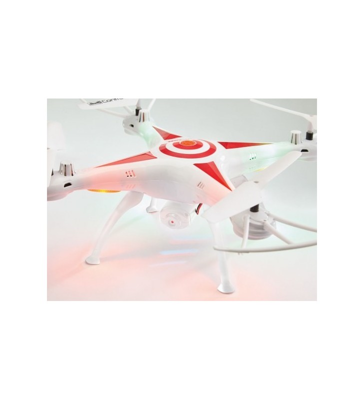 Revell 23858 dronă cu cameră video 4 rotoare quadrocopter 380 mah roşu, alb