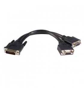 Startech.com dmsvgavga1 adaptor pentru cabluri video 0,2 m dms 2 x vga (d-sub) negru