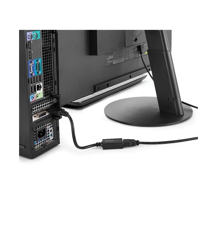 Startech.com dp2hdmi2 adaptor pentru cabluri video 0,21 m displayport hdmi negru