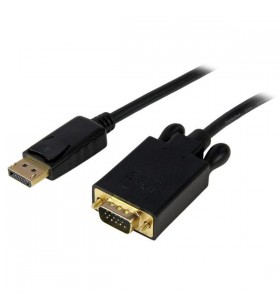 Startech.com dp2vgamm15b adaptor pentru cabluri video 4,6 m displayport vga (d-sub) negru