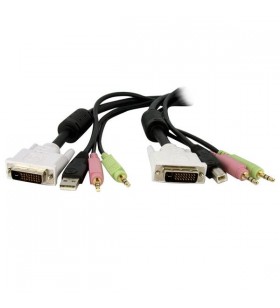 Startech.com dvid4n1usb6 cabluri kvm 1,8 m negru