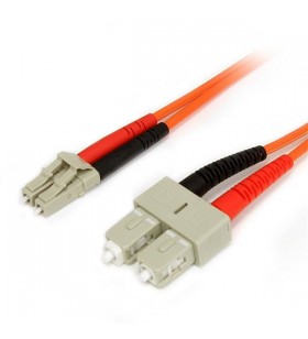 Startech.com fiblcsc1 cabluri din fibră optică 1 m lc sc portocală