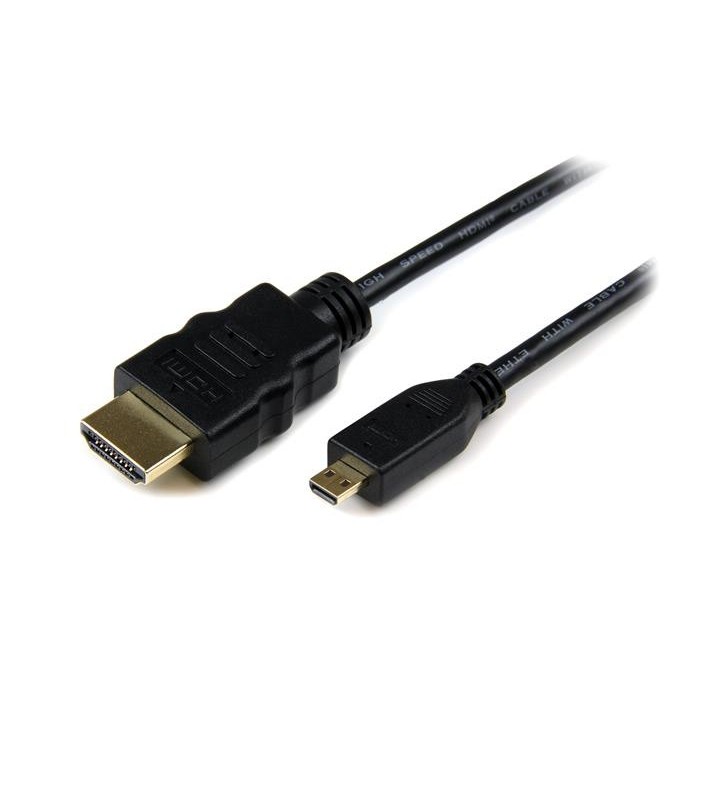 Startech.com hdadmm1m cablu hdmi 1 m hdmi tip a (standard) hdmi tip d (micro) negru