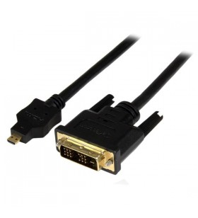 Startech.com hdddvimm3m adaptor pentru cabluri video 3 m micro-hdmi dvi-d negru