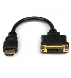 Startech.com hddvimf8in adaptor pentru cabluri video 0,2 m hdmi dvi-d negru