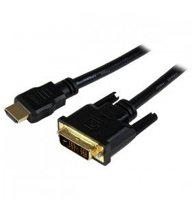 Startech.com hddvimm150cm adaptor pentru cabluri video 1,5 m hdmi dvi-d negru