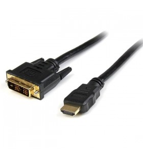 Startech.com hddvimm3m adaptor pentru cabluri video 3 m hdmi dvi-d negru
