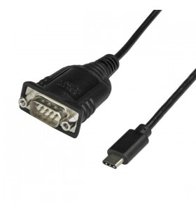 Startech.com icusb232c cabluri prelungitoare cu mufe mamă/tată usb c db-9 negru