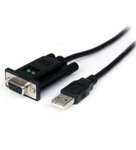 Startech.com icusb232ftn cabluri prelungitoare cu mufe mamă/tată usb 2.0 a db-9 negru