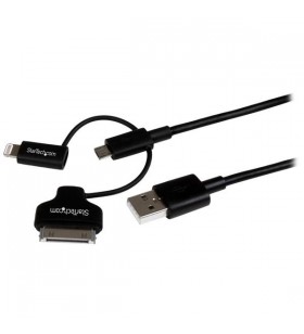 Startech.com ltadub1mb cabluri usb 1 m 2.0 usb a micro-usb b negru
