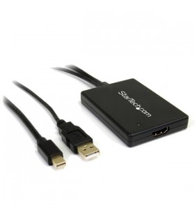 Startech.com mdp2hdmiusba adaptor pentru cabluri video 0,68 m hdmi + usb mini displayport alb