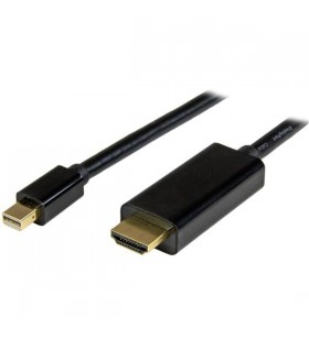 Startech.com mdp2hdmm2mb adaptor pentru cabluri video 2 m mini displayport hdmi tip a (standard) negru