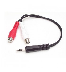 Startech.com mumfrca cablu audio 0,15 m 3.5mm 2 x rca negru
