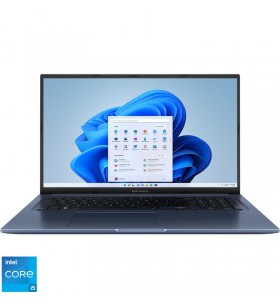 Laptop ASUS Vivobook K1703ZA cu procesor Intel® Core™ i5-12500H pana 4.50 GHz, 17.3", Full HD, IPS, 8GB, 512GB M.2 NVMe™ PCIe® 3.0 SSD, Intel® UHD Graphics, Windows 11 Home