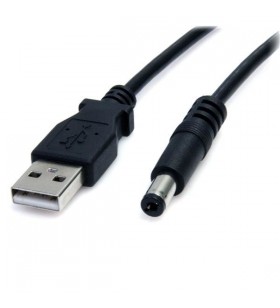 Startech.com usb2typem cabluri de alimentare negru 0,9 m usb a barrel type m