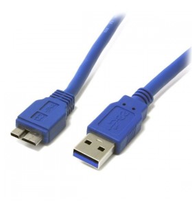 Startech.com 0.3m usb 3.0 cabluri usb 0,3 m usb a micro-usb b albastru