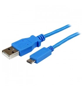 Startech.com usbaub1mbl cabluri usb 1 m 2.0 usb a micro-usb b albastru