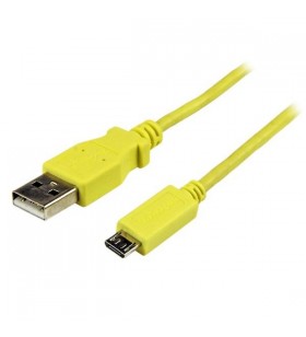 Startech.com usbaub1myl cabluri usb 1 m 2.0 usb a micro-usb b galben