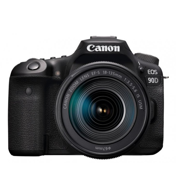 Canon eos 90d + ef-s 18-135mm f/3.5-5.6 is usm trusă cameră slr 32,5 mp cmos 6960 x 4640 pixel negru