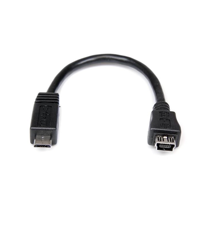Startech.com uusbmusbmf6 cabluri usb 0,15 m mini-usb b micro-usb a negru