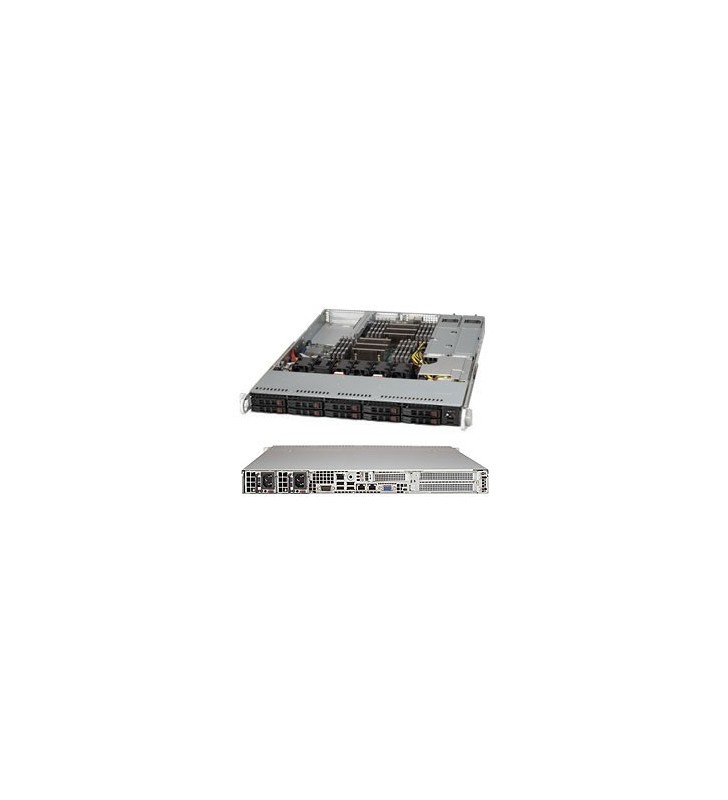 Supermicro superchassis 116tq-r706wb cabinet metalic negru, gri