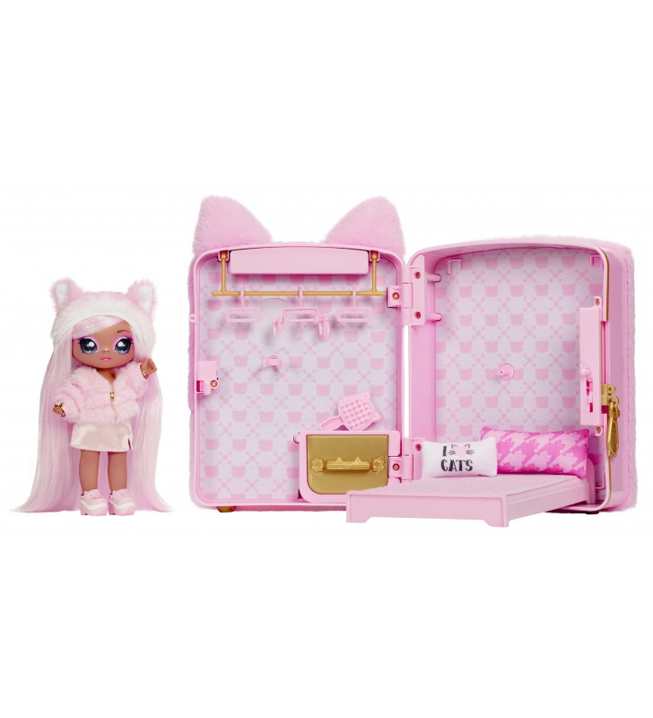 Na! na! na! surprise 3-in-1 backpack bedroom series 3 playset- pink kitty