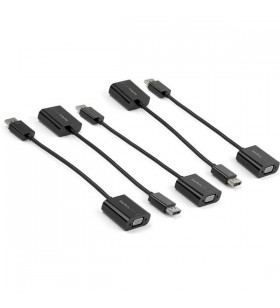 Startech.com dp2vga3x5 adaptor pentru cabluri video 0,1 m displayport vga (d-sub) negru
