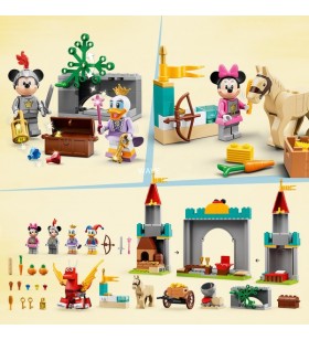 Jucărie de construcție lego 10780 disney mickey și prietenii castelul lui mickey aventurile (castel de jucărie care poate fi construit, inclusiv minifigurine daisy, donald duck, mickey și minnie mouse care pot fi construite)