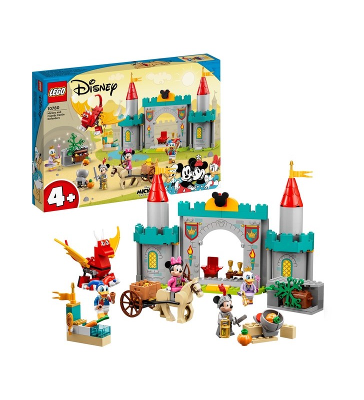 Jucărie de construcție lego 10780 disney mickey și prietenii castelul lui mickey aventurile (castel de jucărie care poate fi construit, inclusiv minifigurine daisy, donald duck, mickey și minnie mouse care pot fi construite)