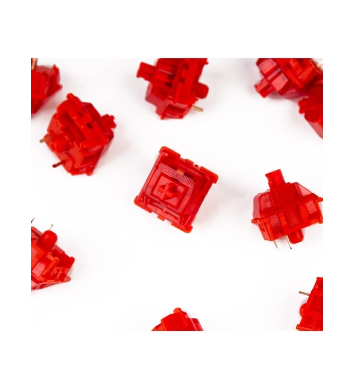 Keychron gateron phantom set de întrerupătoare roșii, întrerupătoare cu cheie (roșu, 35 bucăți)