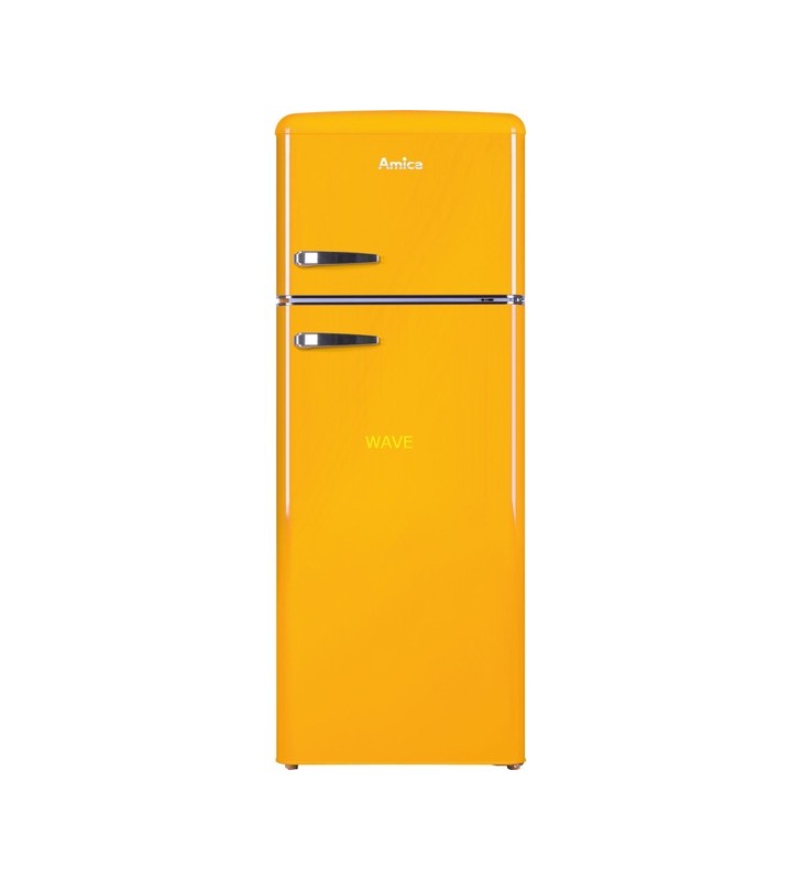 Amica kgc 15633 y, combinatie frigider/congelator (galben)