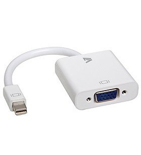 V7 cbl-mv1wht-5e adaptor pentru cabluri video 0,17 m mini displayport vga (d-sub) alb