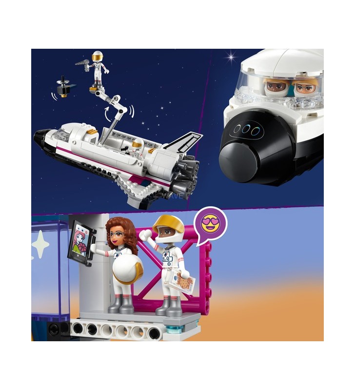 Jucărie de construcție a academiei spațiale a oliviei lego friends 41713 (cu naveta spațială și figuri de astronauți)