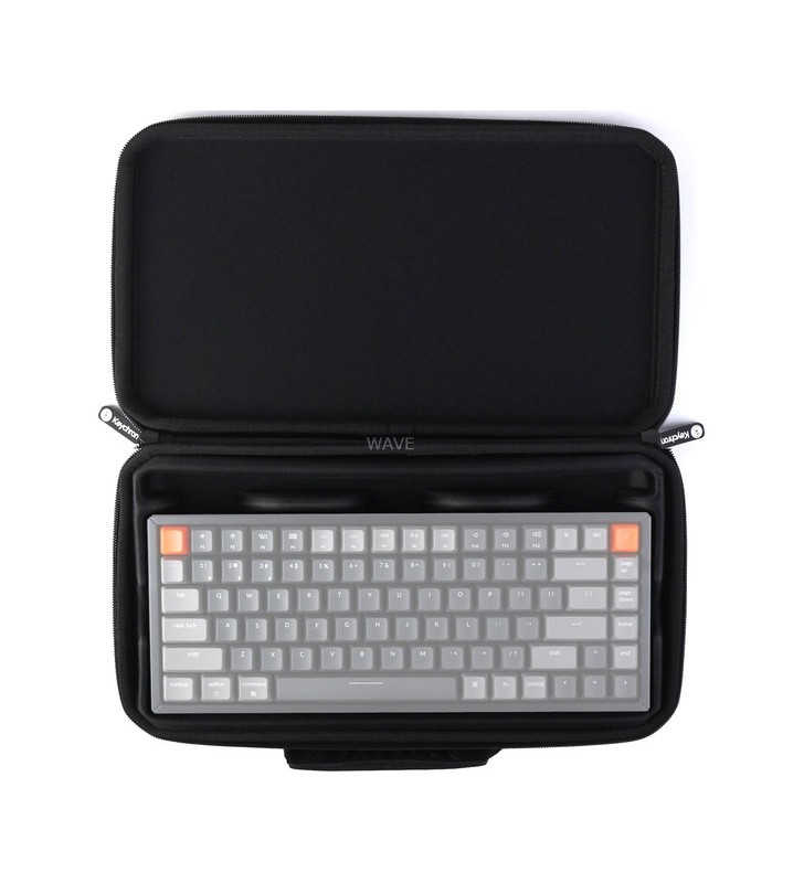 Husă de transport pentru tastatură, geantă keychron k2 (75%)(negru, cadru din aluminiu)