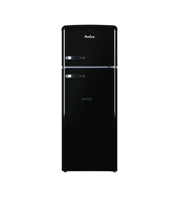 Combina frigider/congelator (negru)amica kgc 15634 s