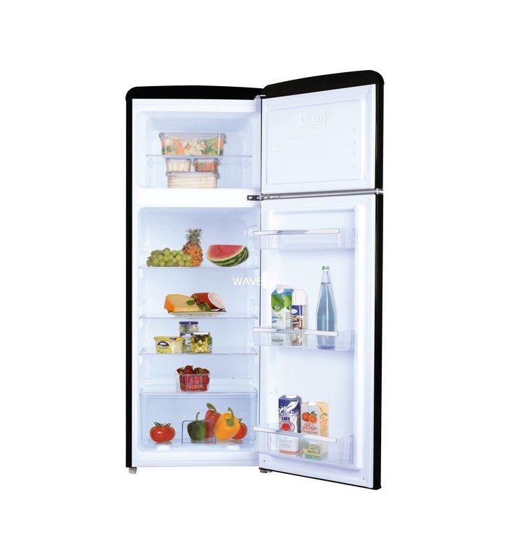 Combina frigider/congelator (negru)amica kgc 15634 s