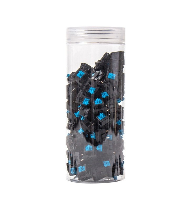Set de întrerupătoare keychron cherry mx blue, întrerupătoare cu cheie (albastru/negru, 110 bucăți)