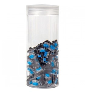 Keychron gateron set de întrerupătoare mecanice albastre cu profil redus, întrerupătoare cu cheie (albastru/transparent, 110 bucăți)