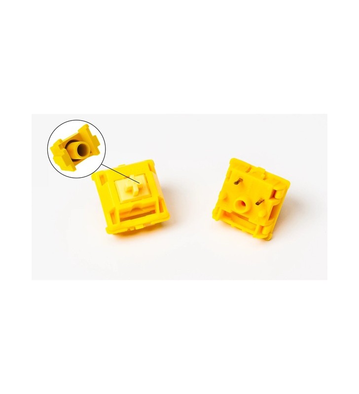 Set de întrerupătoare keychron gateron cap v2 galben-auriu, întrerupătoare cu cheie (galben, 110 bucăți) keychron
