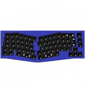 Tastatură pentru jocuri keychron q8 barebone iso (albastru, aspect alice, hot-swap, cadru de aluminiu, rgb)